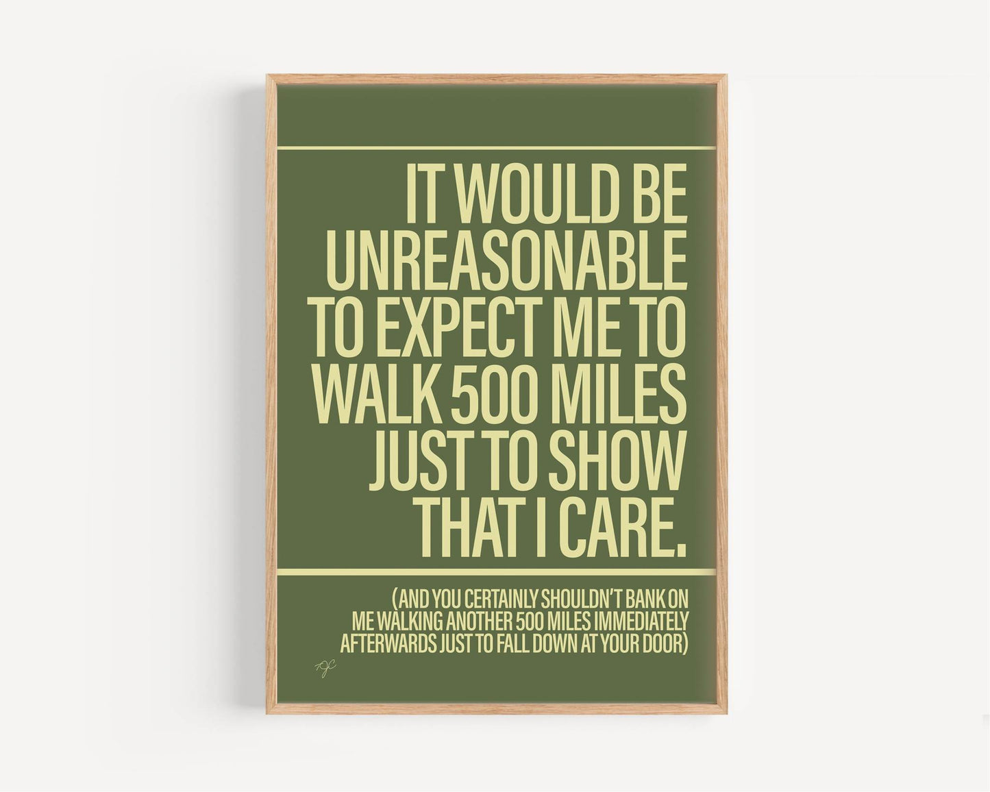 500 Miles - Framed Print