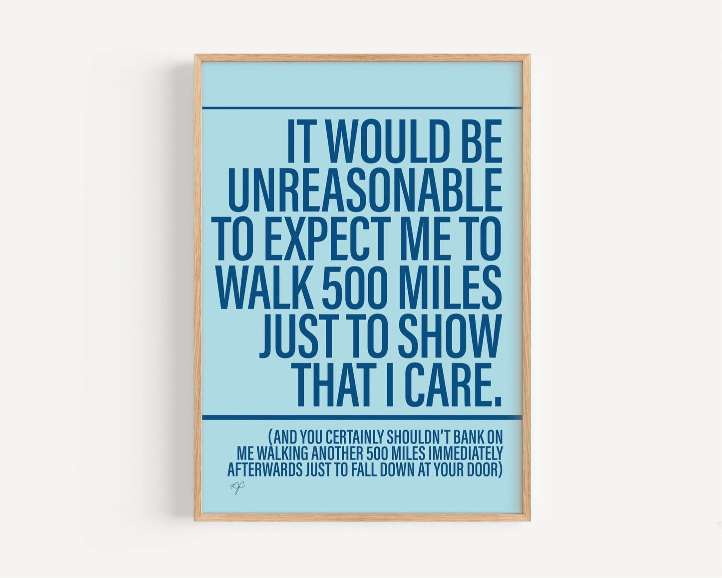 500 Miles - Framed Print