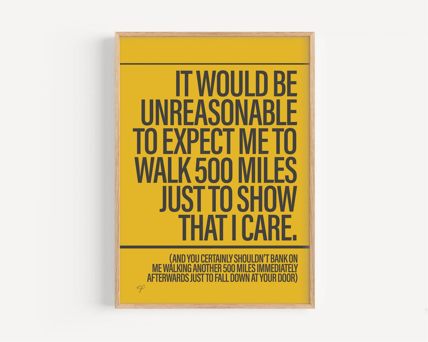 500 Miles - Framed Print