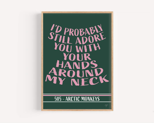 Arctic Monkeys 505 print