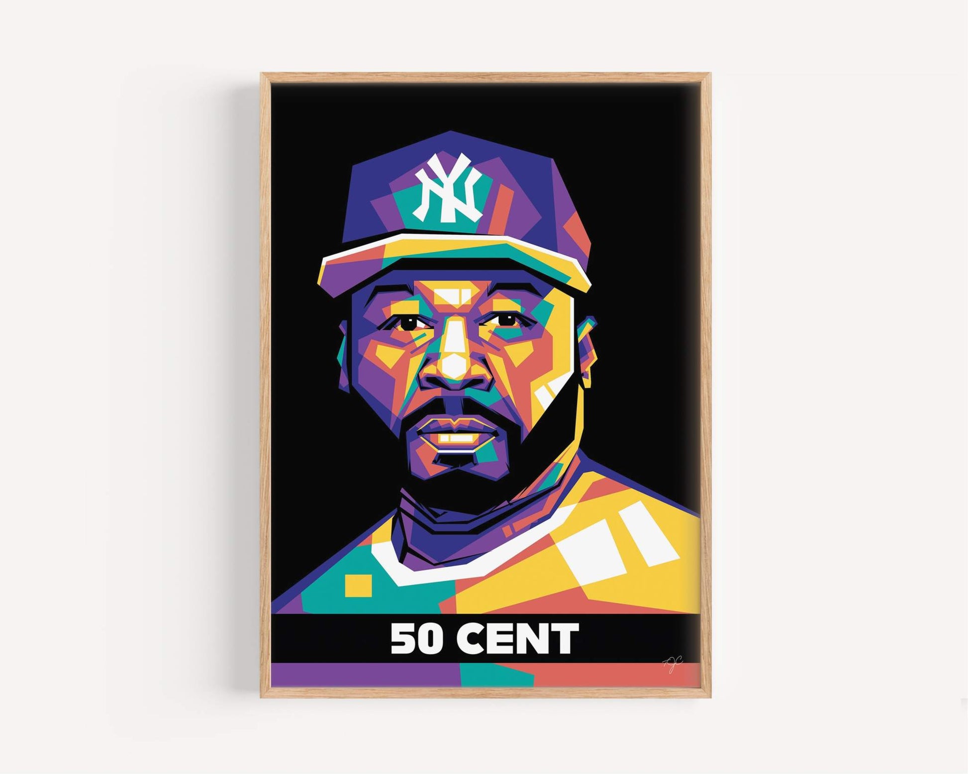 50 Cent print - produced on a high quality matte luxury fine art paper