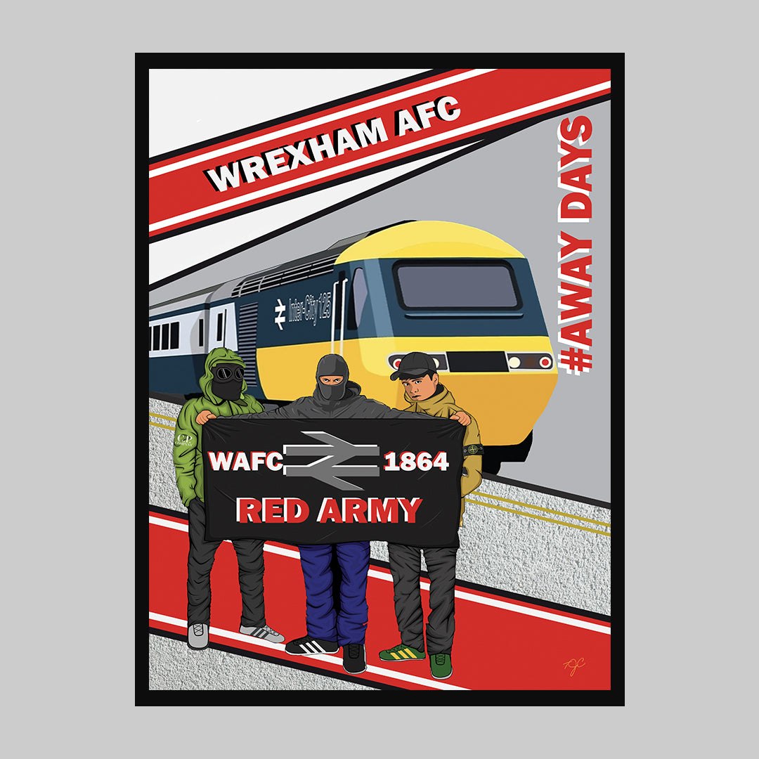 Wrexham AFC Away Days print