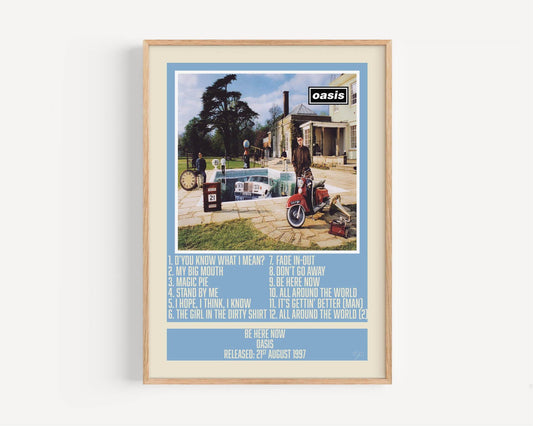 Be Here Now Oasis Album Artwork Print