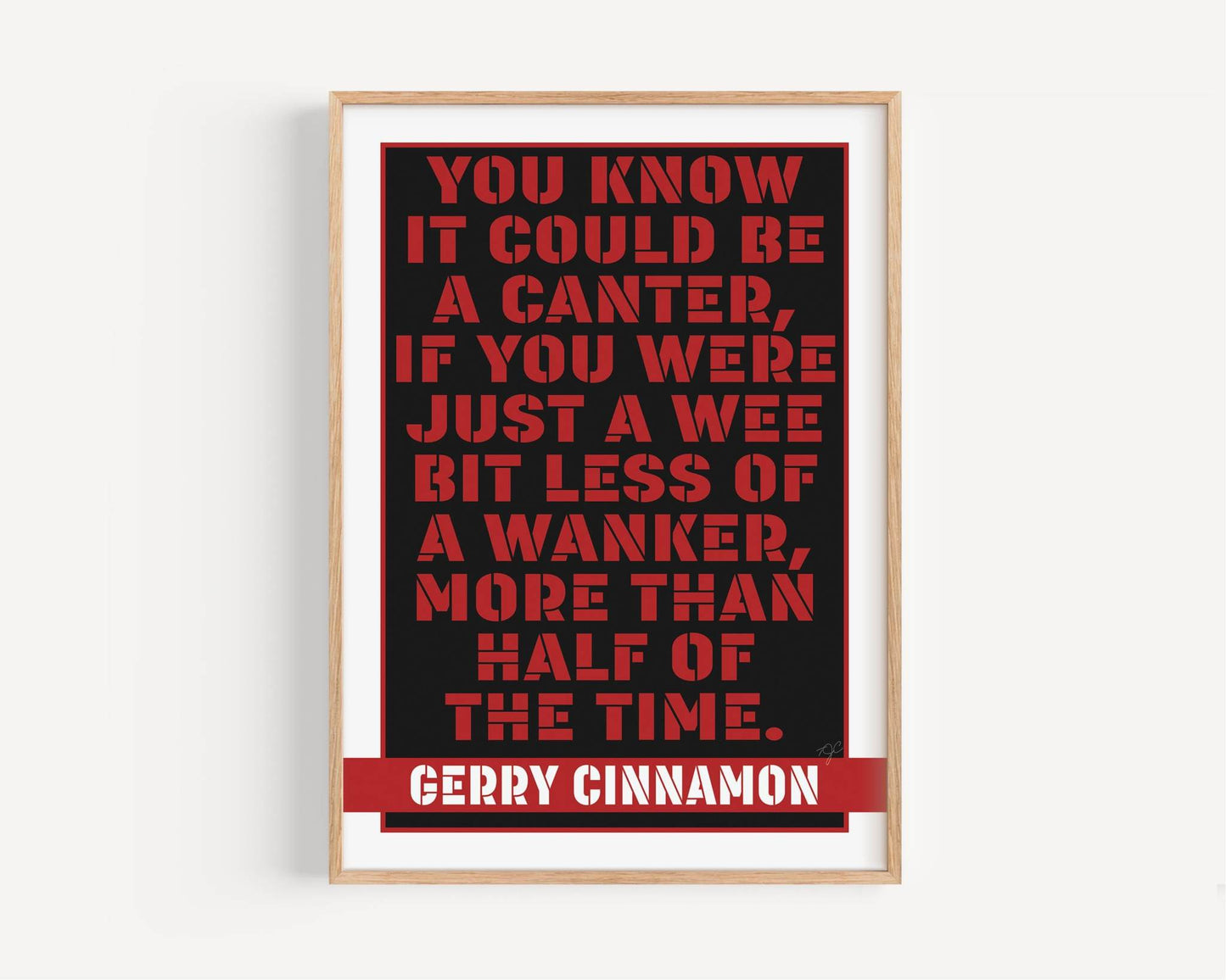 Canter Gerry Cinnamon - Art Print