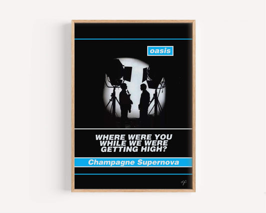 Oasis Champagne Supernova print