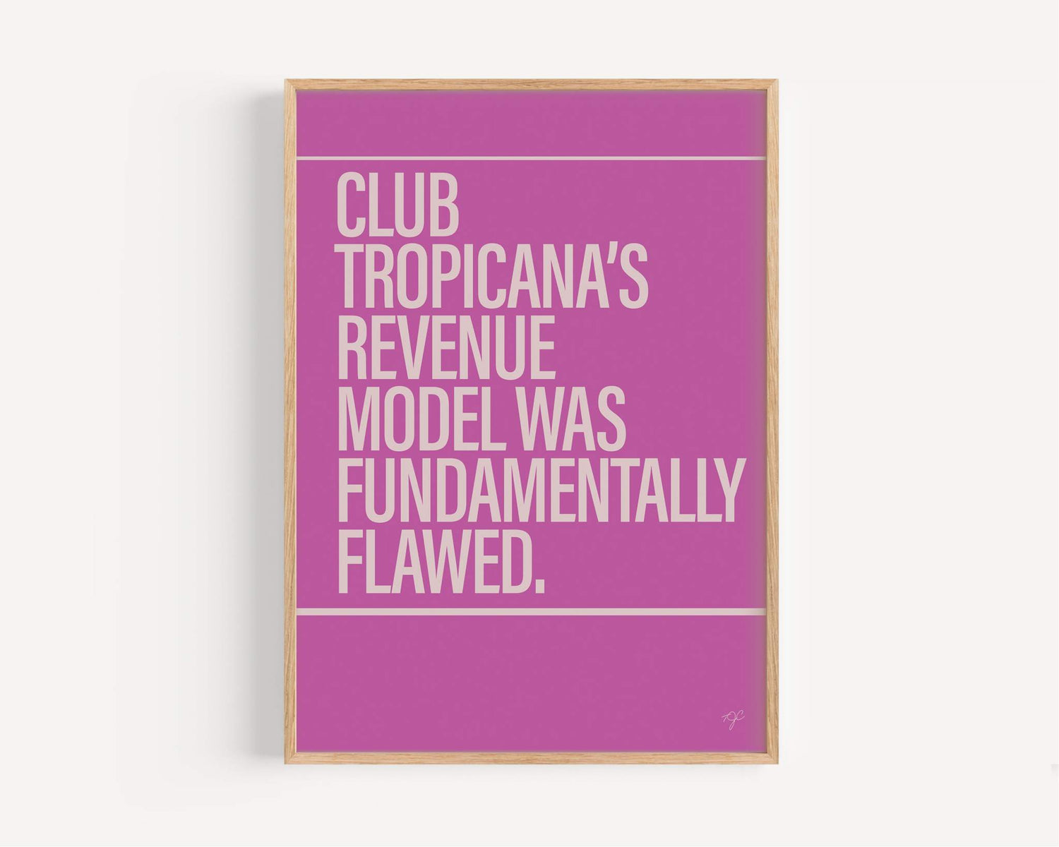 Club Tropicana print