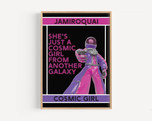 Cosmic Girl Jamiroquai - Art Print