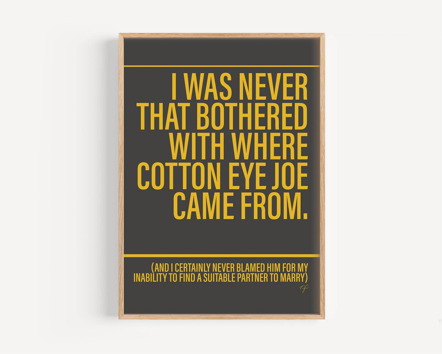 Cotton Eye Joe print