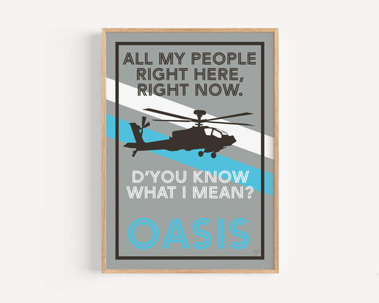 D'You Know What I Mean? - Oasis - Art Print