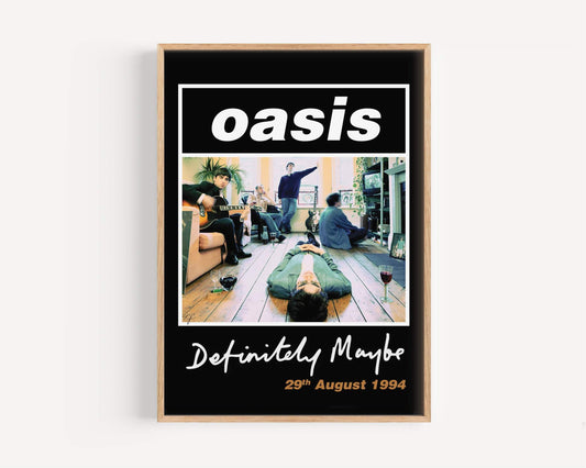 Definitely Maybe Oasis print - Striped Circle