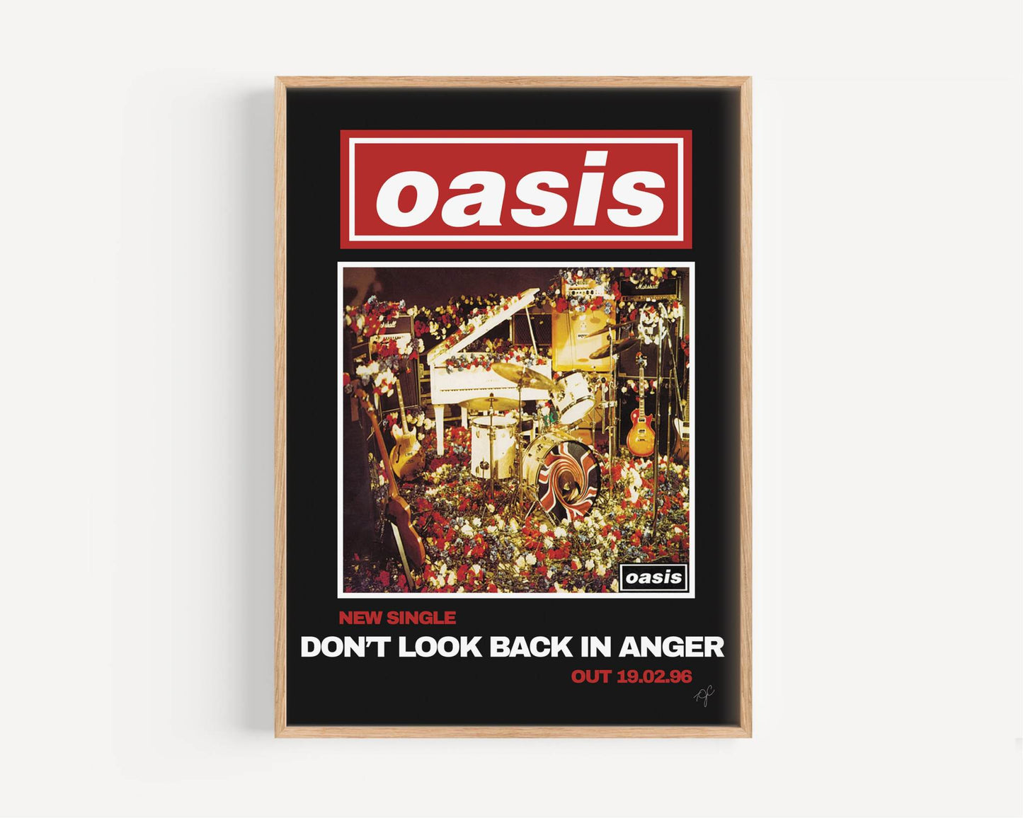 Oasis Don't Look Back in Anger print