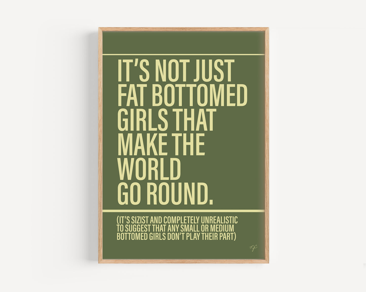 Fat Bottomed Girls - Framed Print