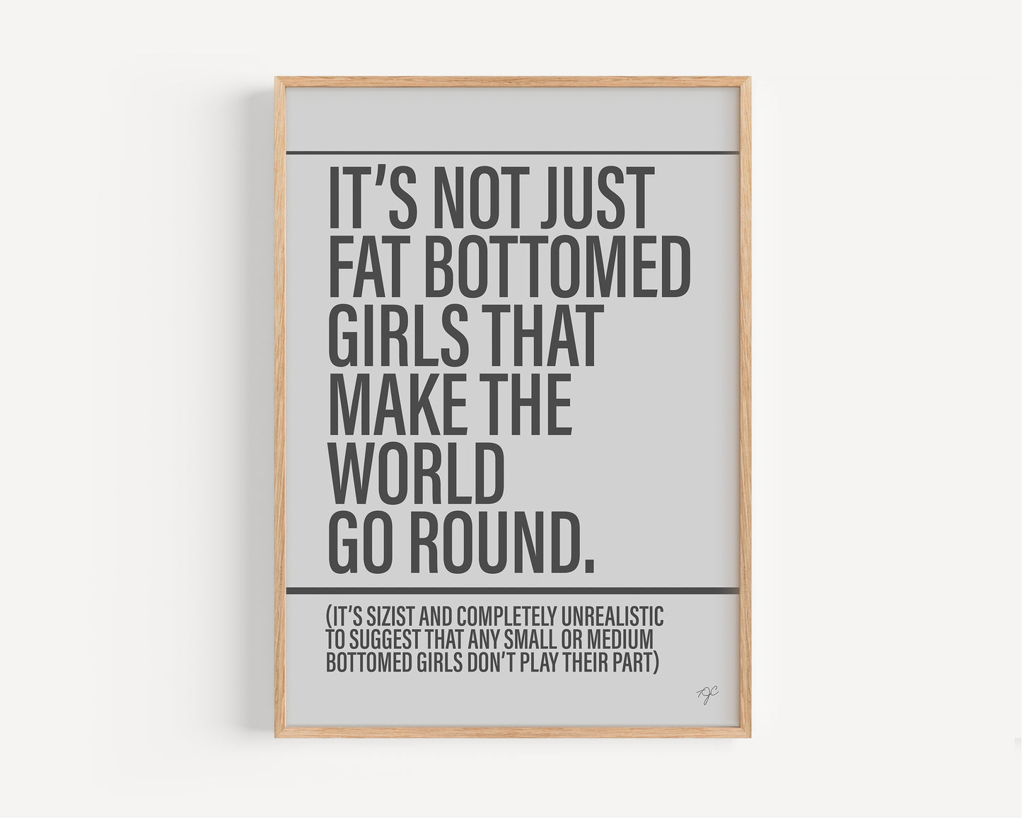 Fat Bottomed Girls - Framed Print