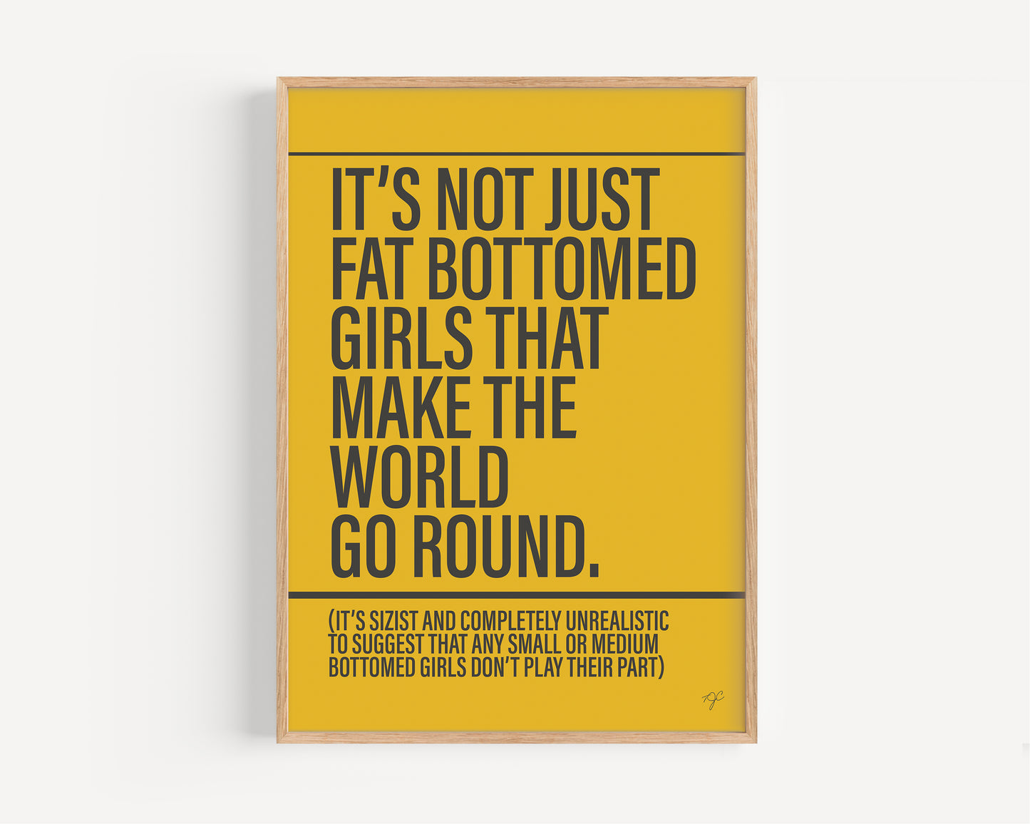 Fat Bottomed Girls - Framed Print