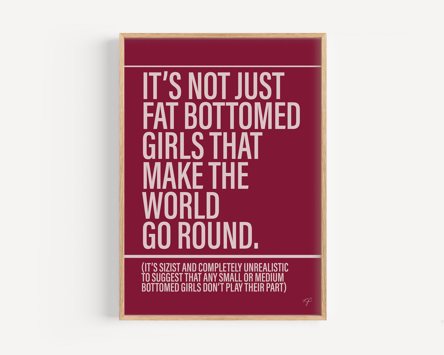 Fat Bottomed Girls - Framed Print