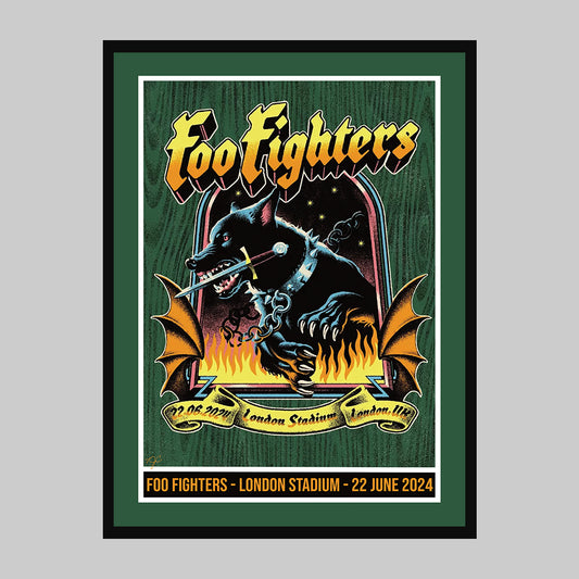 Foo Fighters London - June 2024 - Gig Poster (22/6/24)
