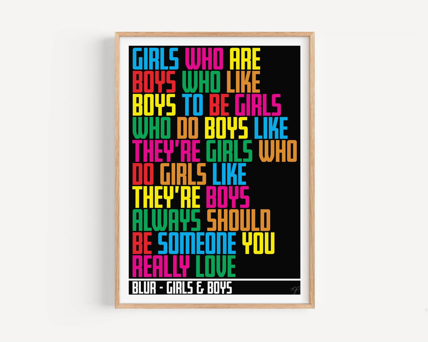 Blur Girls and Boys print