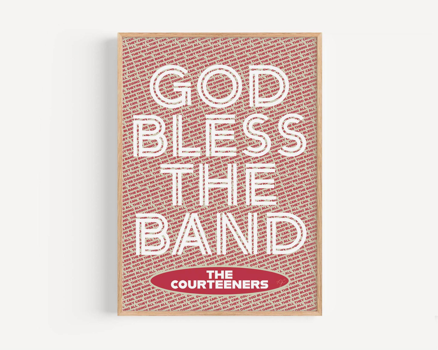 God Bless the Band - The Courteeners Art Print