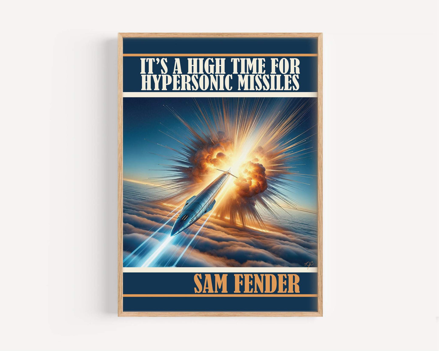 Sam Fender Hypersonic Missiles print on a luxury matte fine art paper