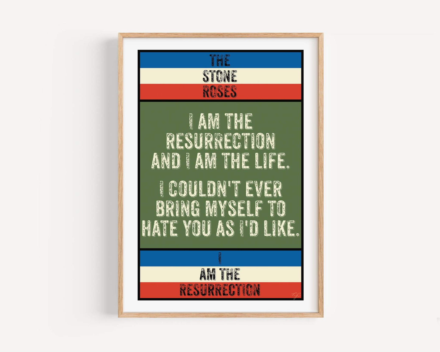 I Am The Resurrection The Stone Roses Print v2