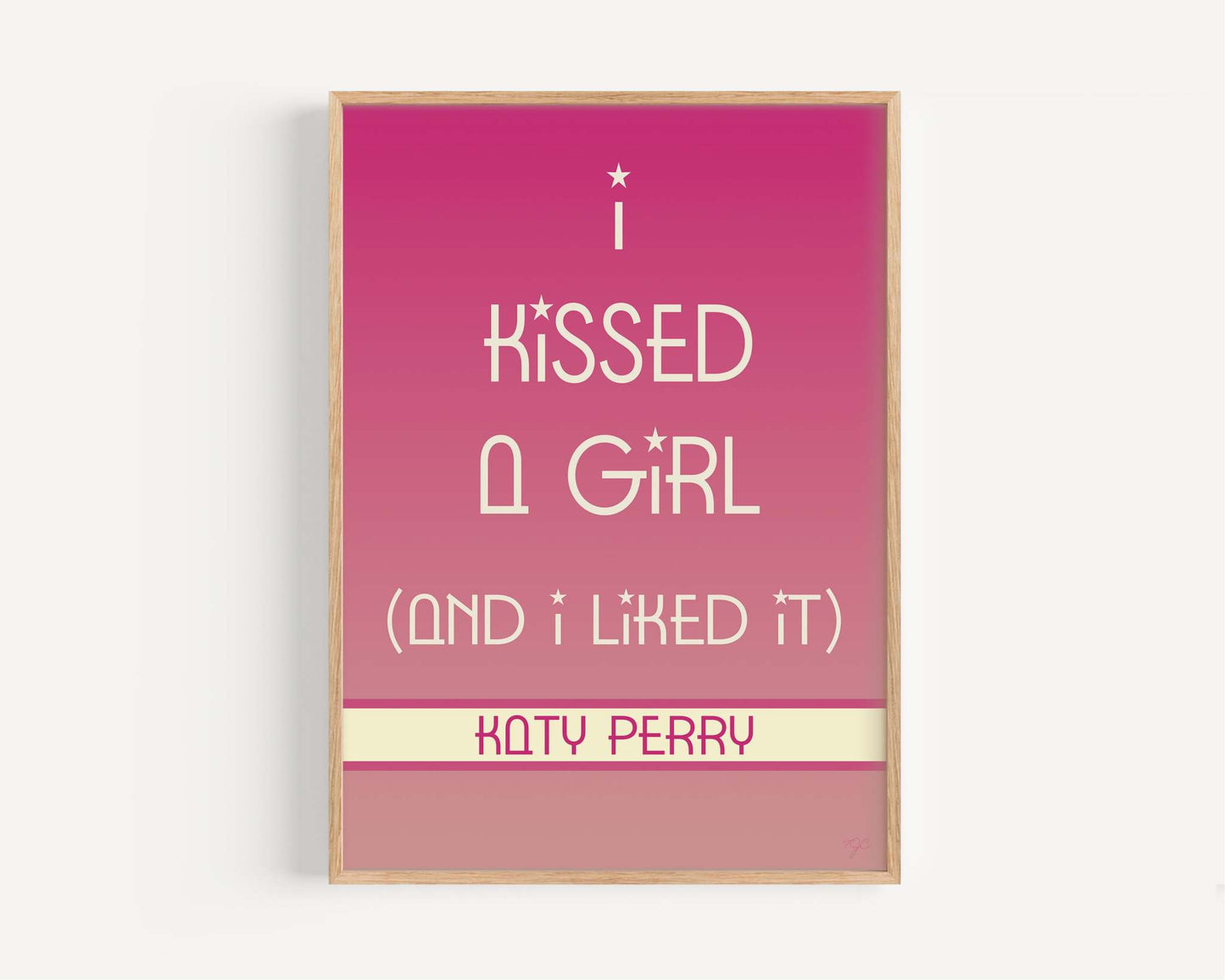 I Kissed a Girl - Katy Perry - Art print