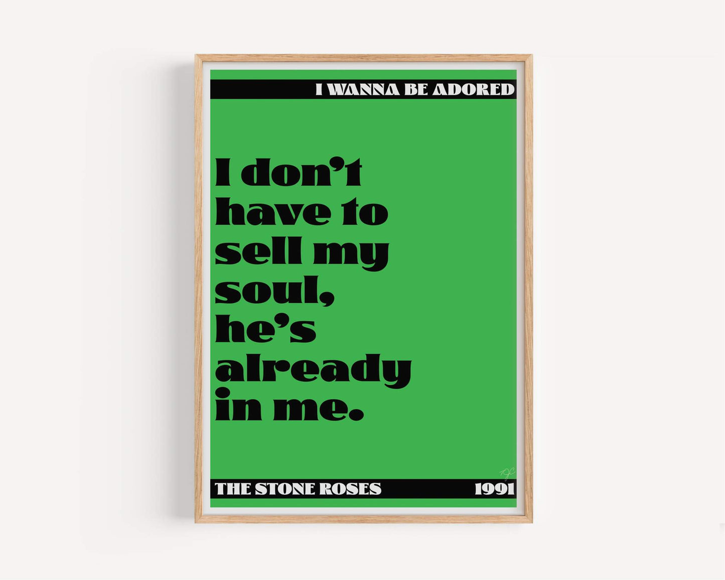 I Wanna Be Adored - The Stone Roses - Art Print