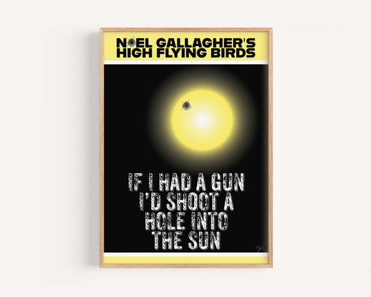 If I Had a Gun - Noel Gallagher - Art Print