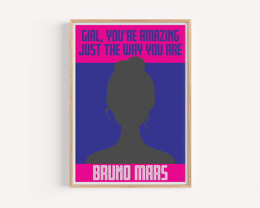 Just The Way You Are - Bruno Mars - Art Print