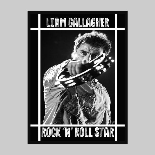 Liam Gallagher print - Striped CircleA3