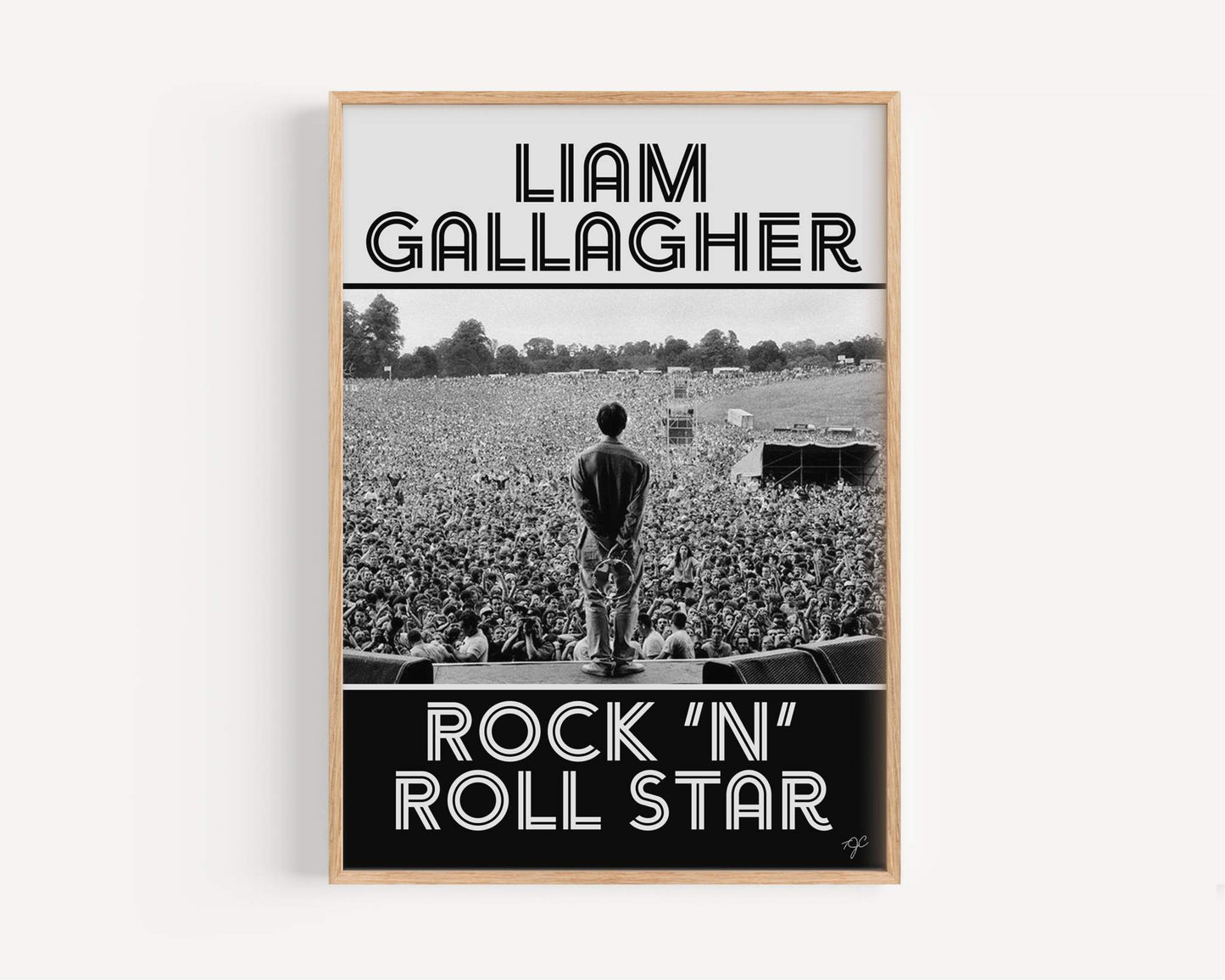 Liam Gallagher On Stage print