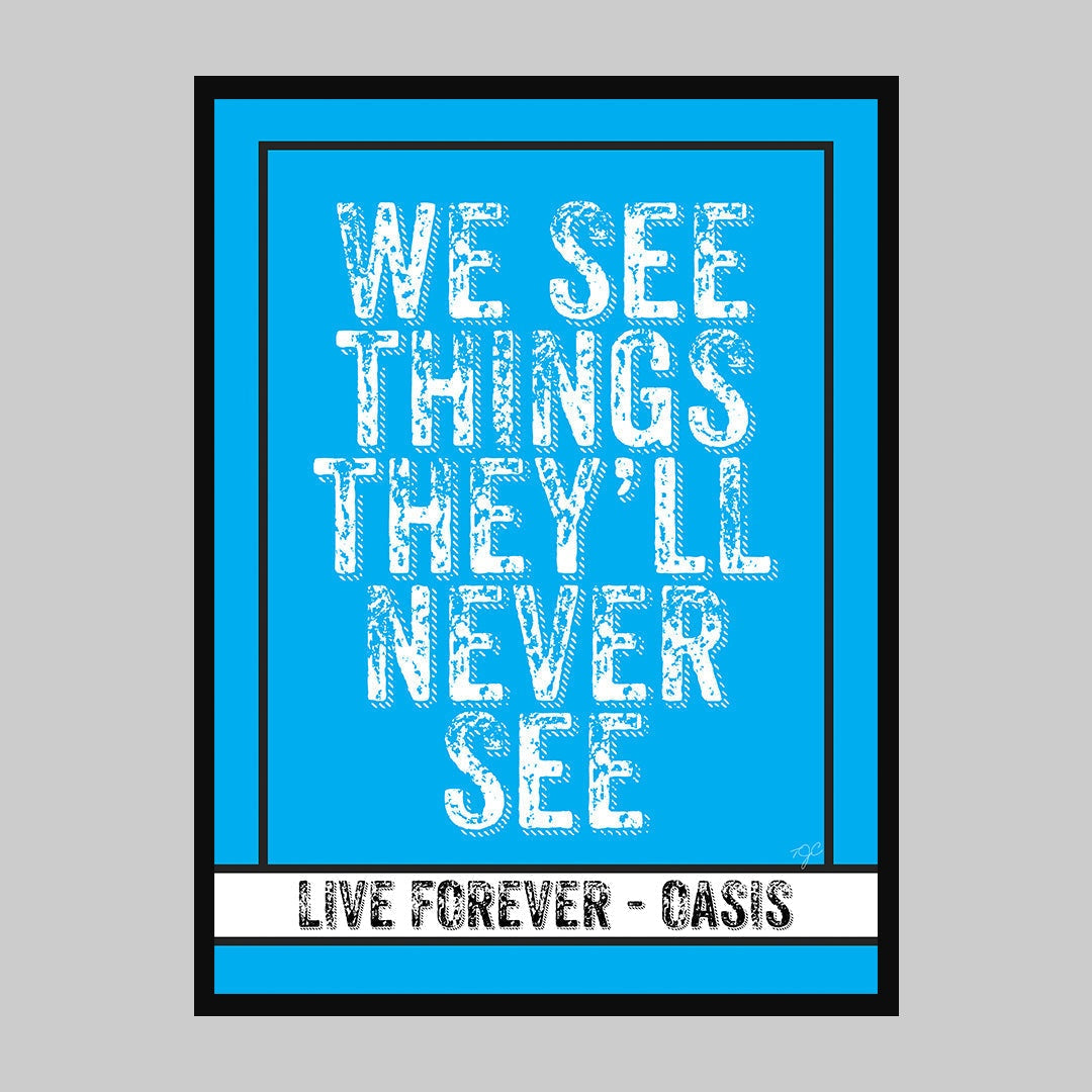 Live Forever Trilogy - A4 Prints x3 on a luxury matte fine art paper!