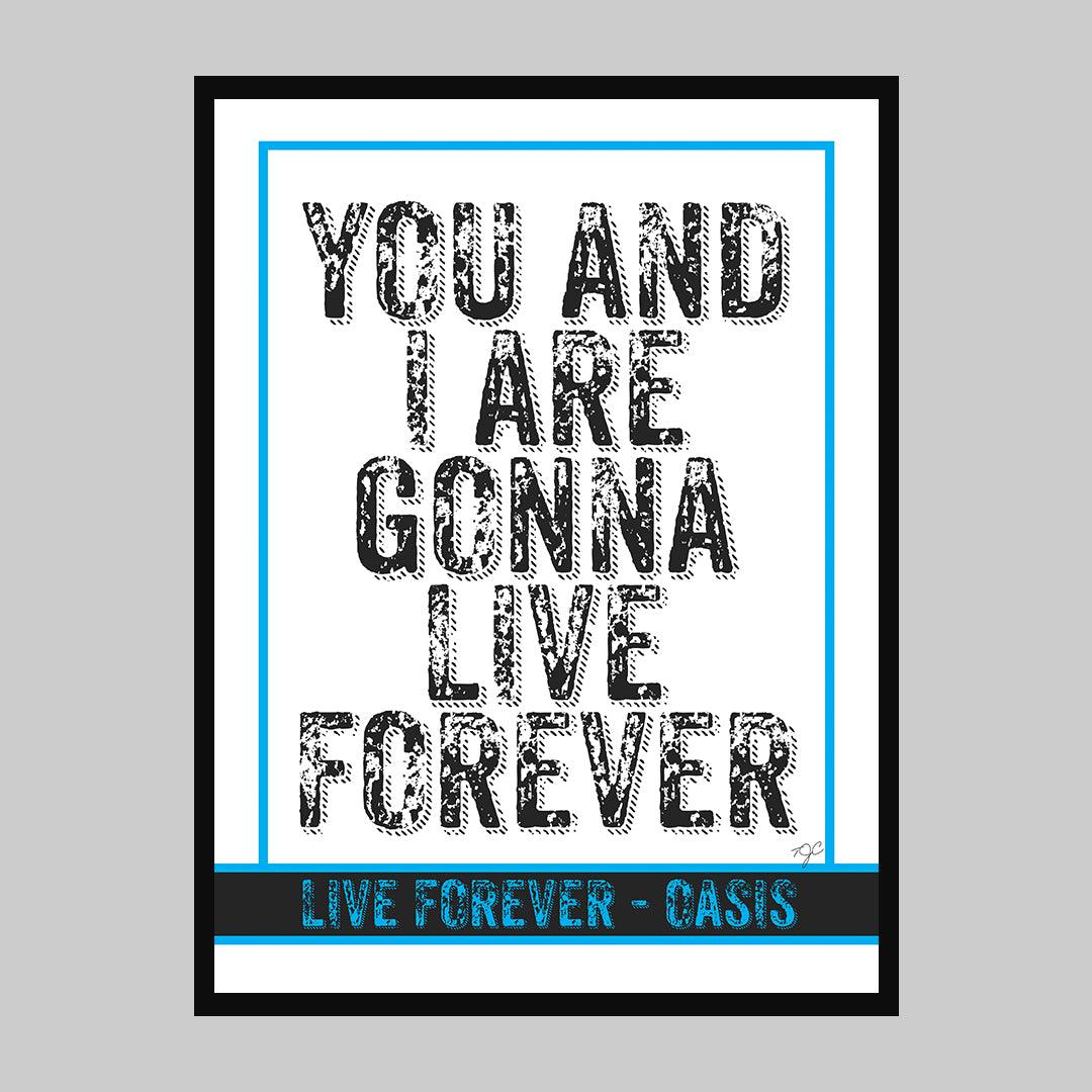 Live Forever Trilogy - A4 Prints x3 on a luxury matte fine art paper!