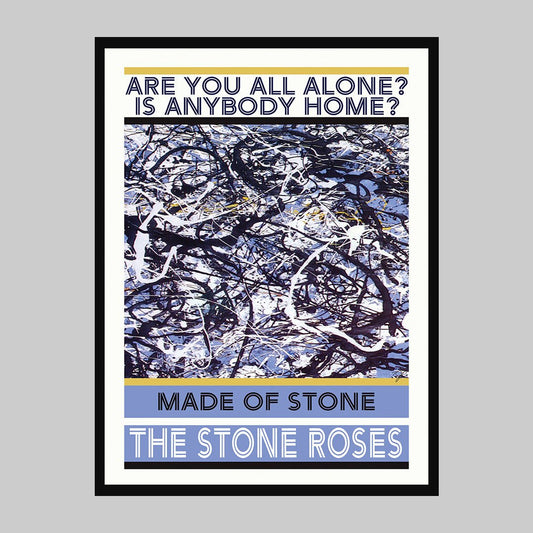 Stone Roses Made of Stone print - Striped CircleA4