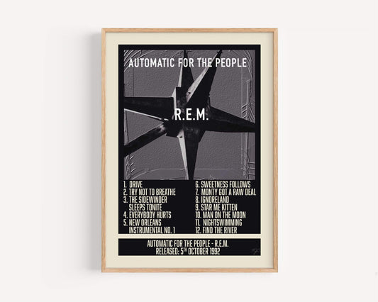 Automatic for the People - R.E.M. - Album Print