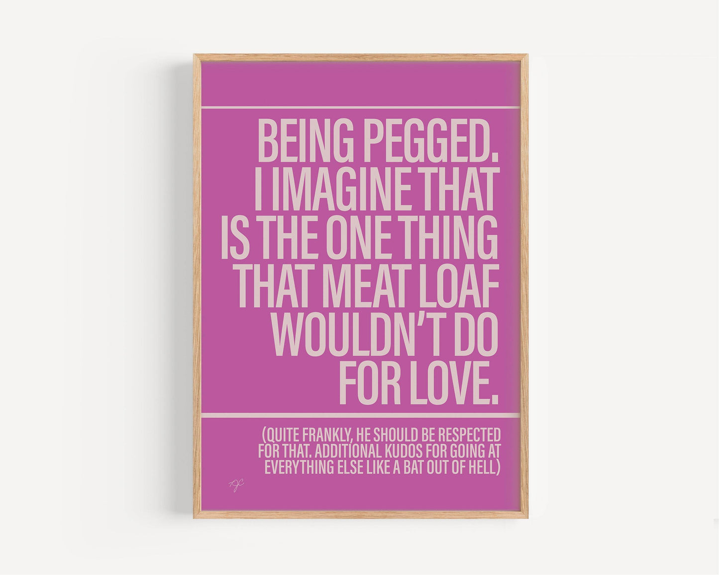 I'd Do Anything For Love print