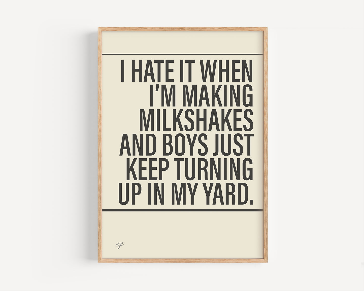 Milkshake print