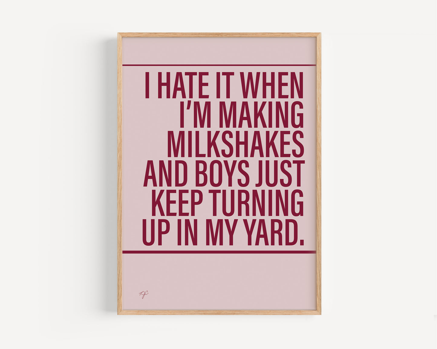 Milkshake print