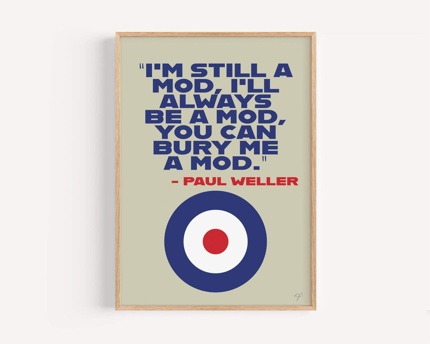 Mod Paul Weller - Art print