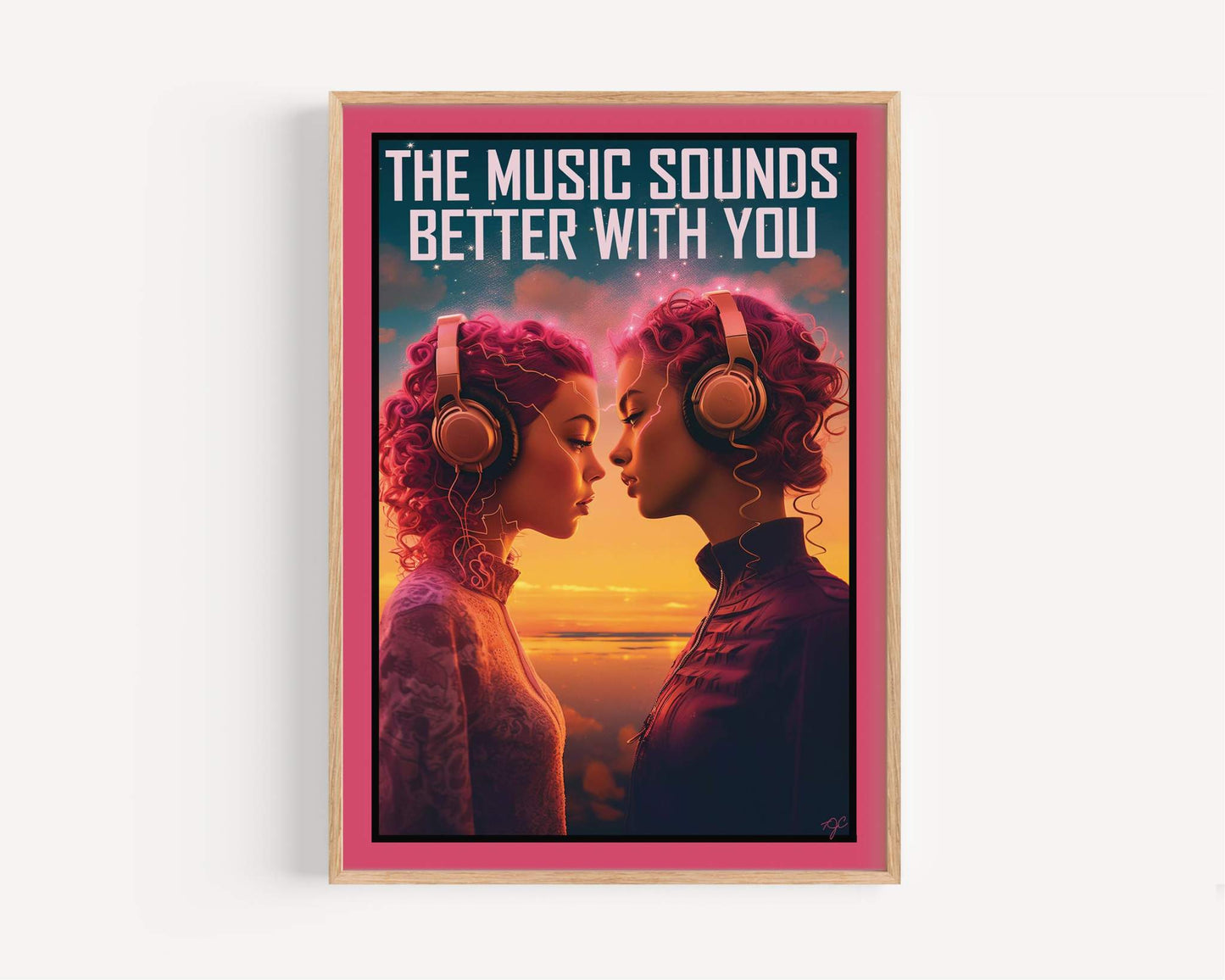 Music Sounds Better with You Stardust art print