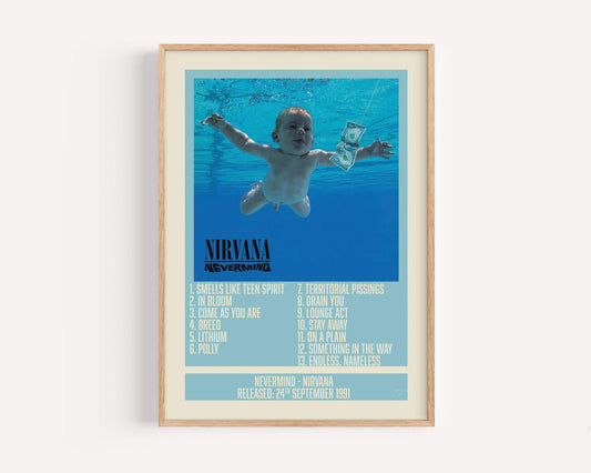 Nevermind - Nirvana - Album Print