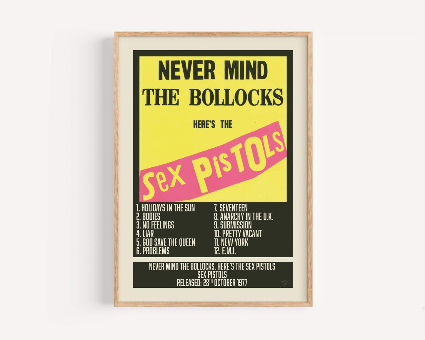 Never Mind the Bollocks Here's the Sex Pistols - Sex Pistols - Album Print