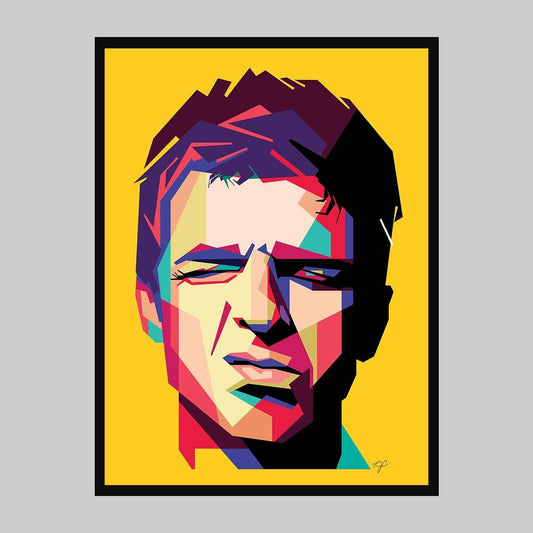 Noel Gallagher print - Striped Circle