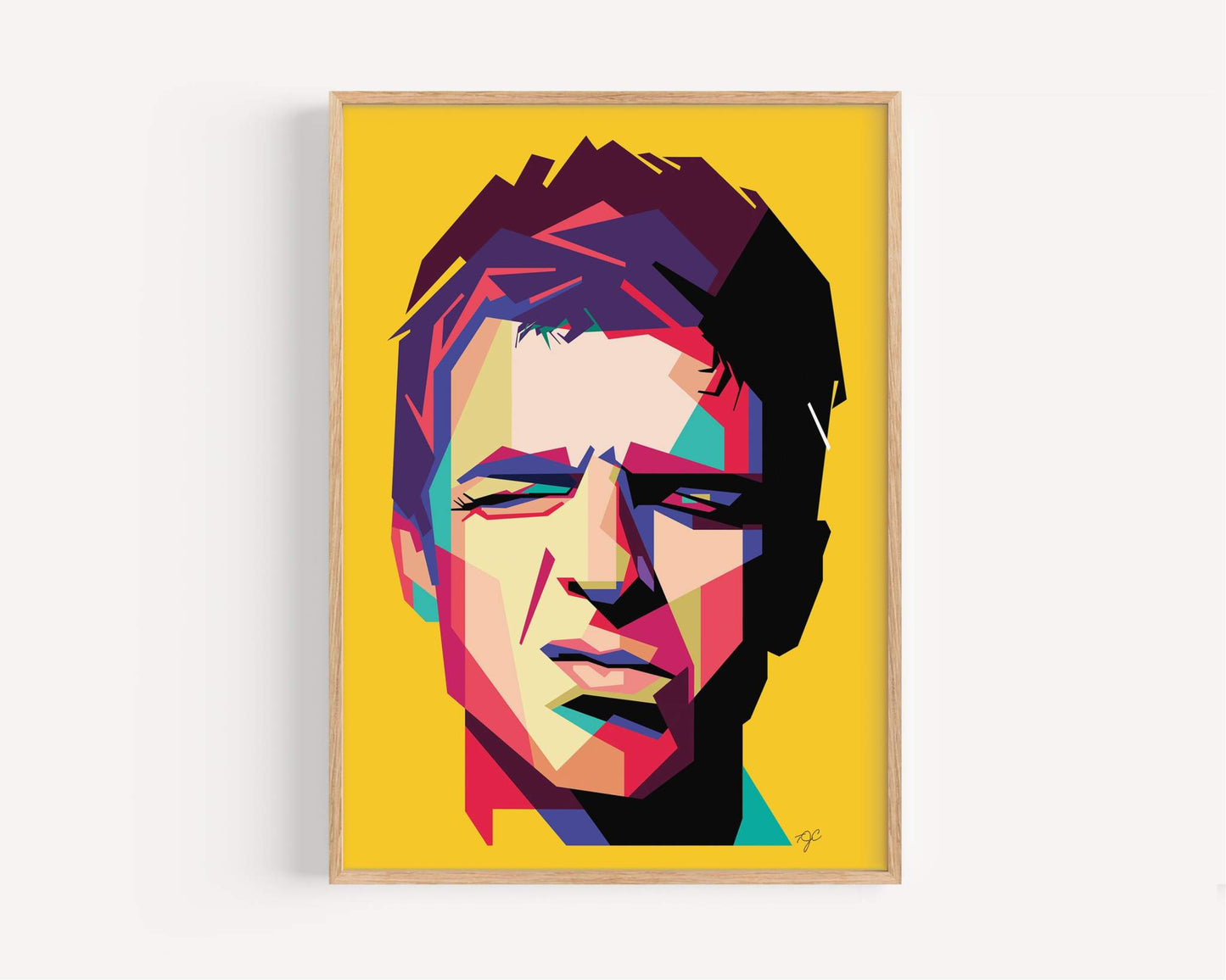 Noel Gallagher print - Striped Circle