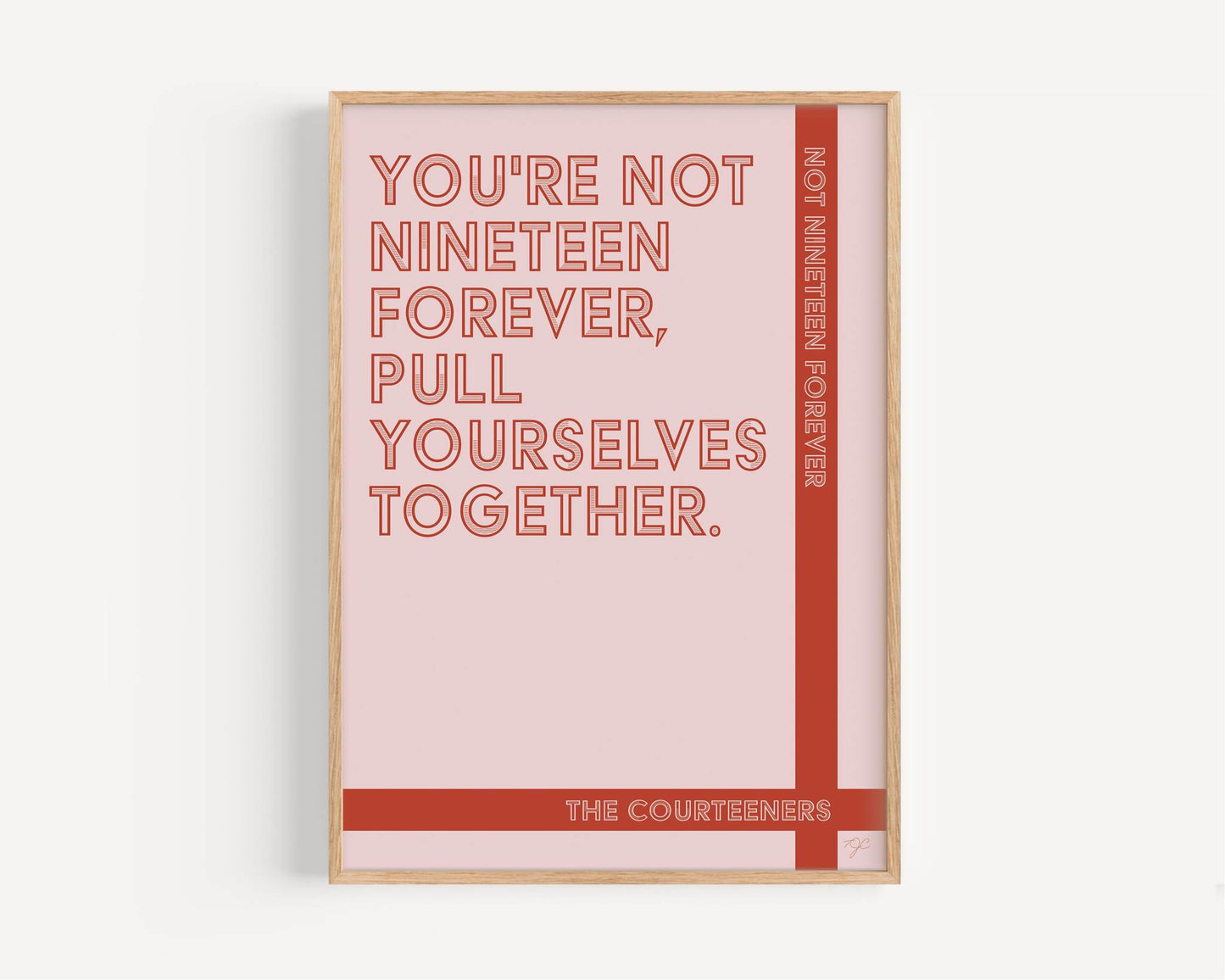 Not Nineteen Forever - The Courteeners - Art Print
