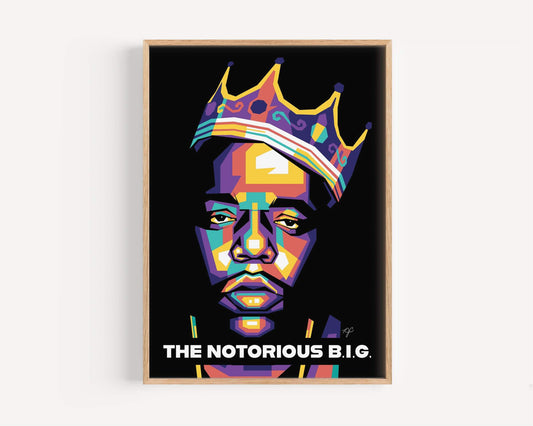 The Notorious B.I.G. print is produced on luxury matte fine art paper.