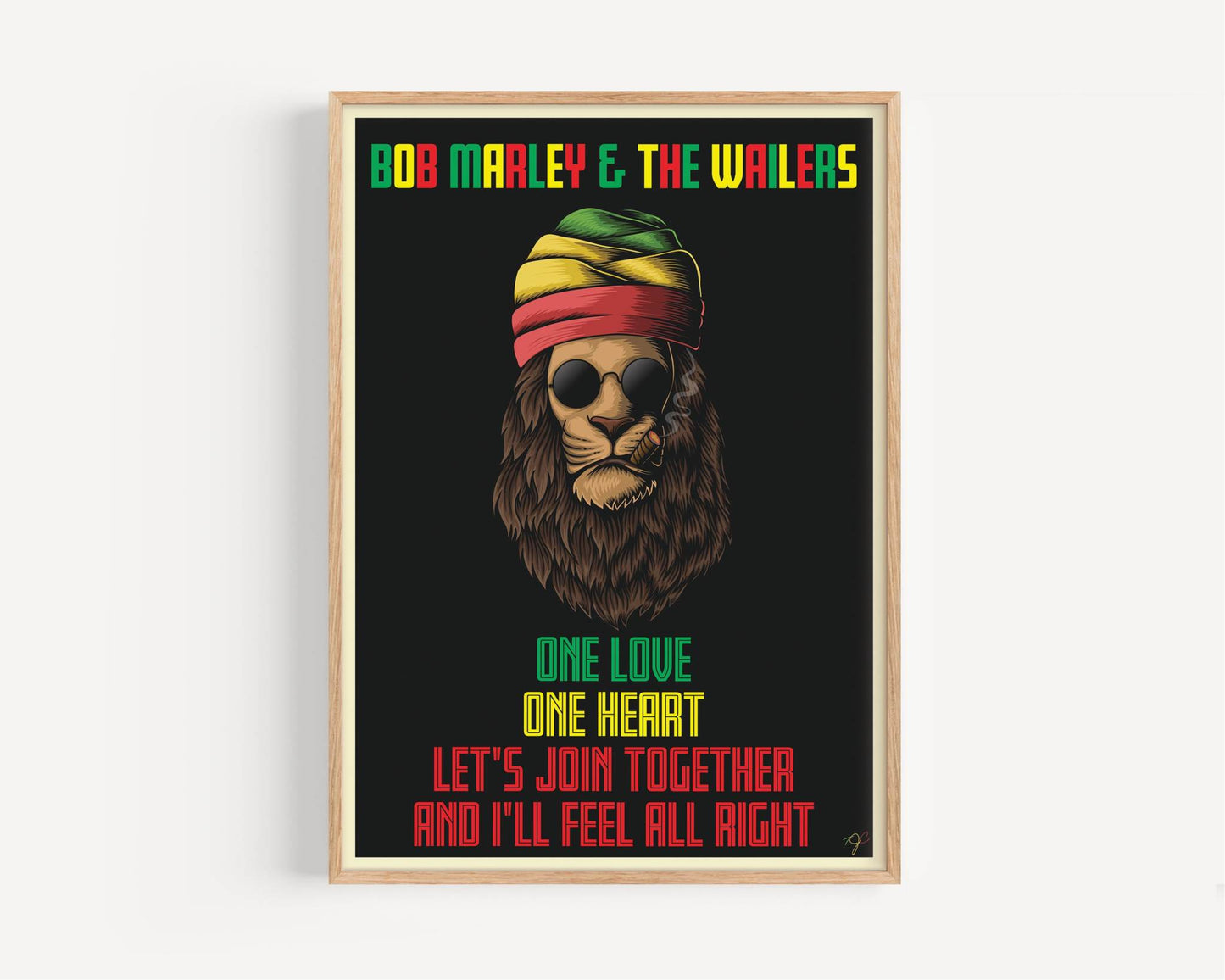 One Love - Bob Marley & The Wailers - Art Print