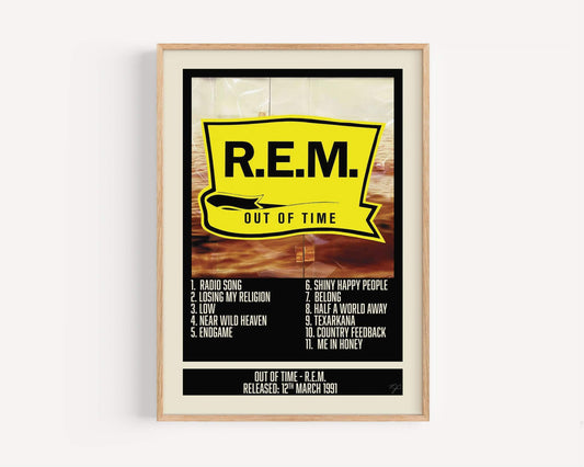 Out of Time - R.E.M. - Album Print