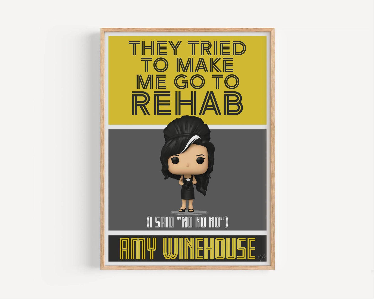 Amy Winehouse Rehab art print