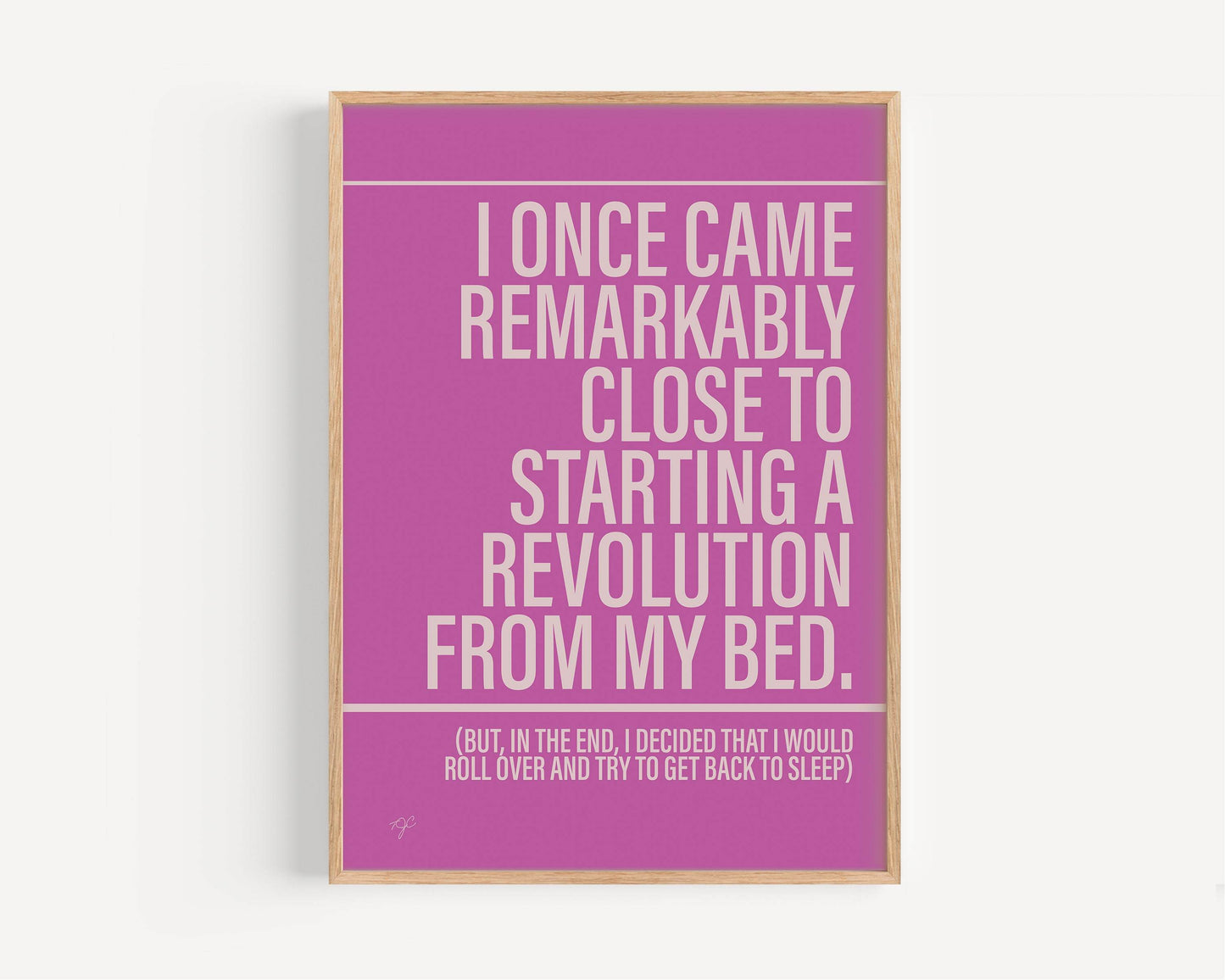 Don't Look Back in Anger print