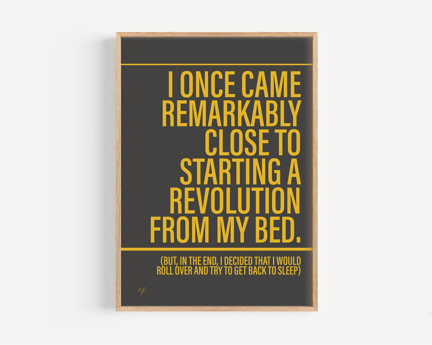 Don't Look Back in Anger print